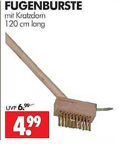 FUGENBURSTE mit Kratzdorn 120 cm lang