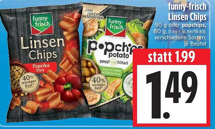 funny-frisch Linsen Chips
