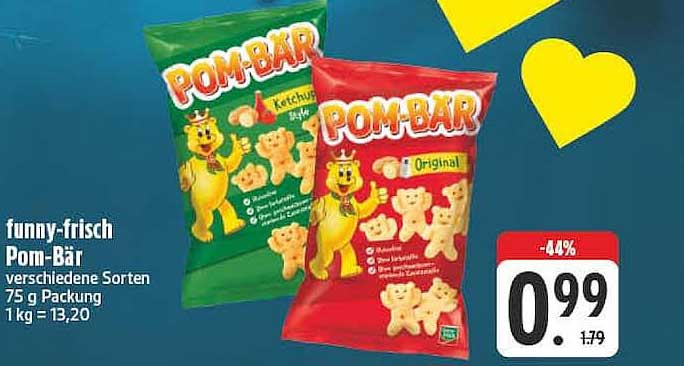 Funny-frisch Pom-Bär verschiedene Sorten 75 g Packung