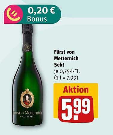 Fürst von Metternich Sekt je 0,75-l-Fl. (1 l = 7.99)
