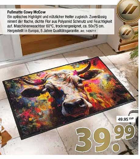 Fußmatte Cowy McCow