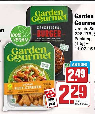 Garden Gourmet versch. Sorten