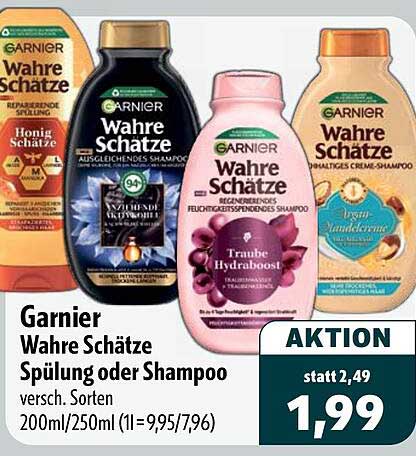 Garnier Wahre Schätze Spülung oder Shampoo