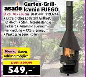 Garten-Grill-Kamin FUEGO