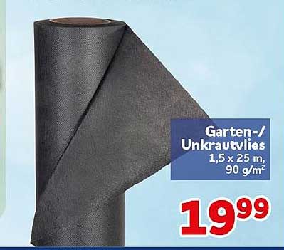 Garten-/Unkrautvlies 1,5 x 25 m, 90 g/m²