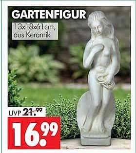 GARTENFIGUR 13x18x61cm, aus Keramik