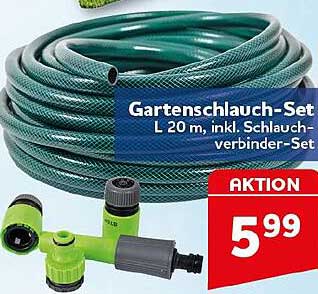 Gartenschlauch-Set L 20 m, inkl. Schlauchverbinder-Set
