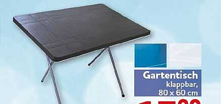 Gartentisch klappbar, 80 x 60 cm