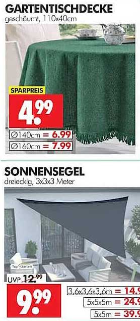GARTENTISCHDECKE