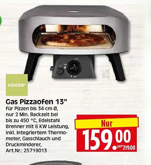 Gas Pizzaofen 13"