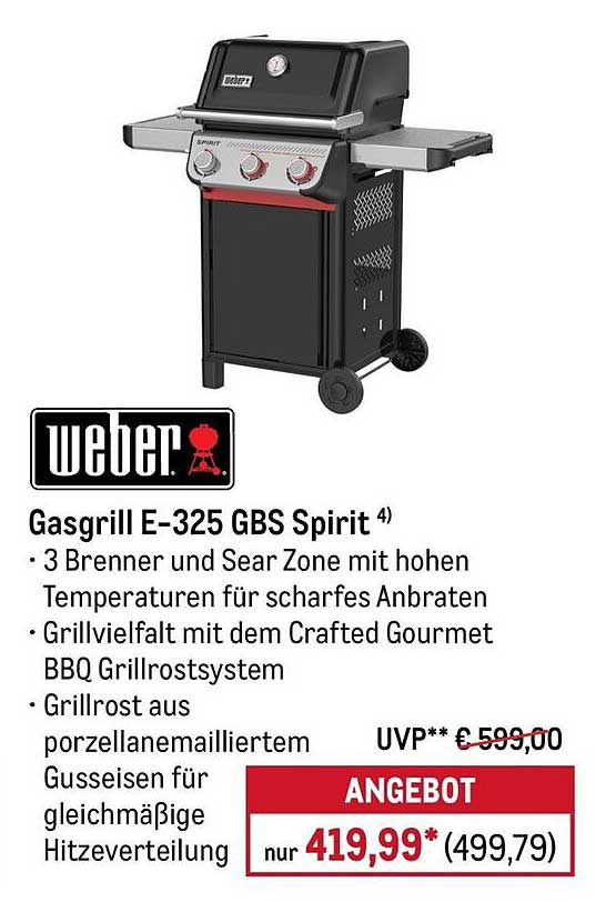 Gasgrill E-325 GBS Spirit 4