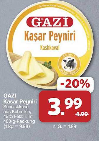 GAZİ Kaşar Peyniri