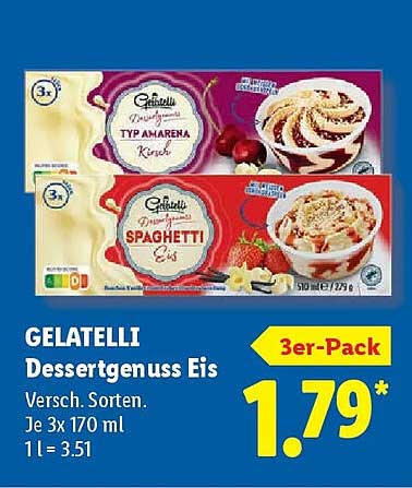 GELATELLI Dessertgenuss Eis