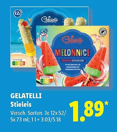 GELATELLI Stieleis
