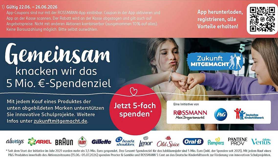 Gemeinsam knacken wir das 5 Mio. €-Spendenziel