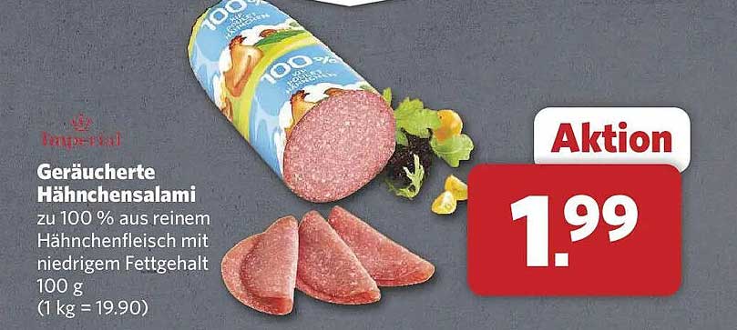 Geräucherte Hähnchensalami