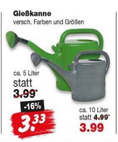 Gießkanne versch. Farben und Größen
