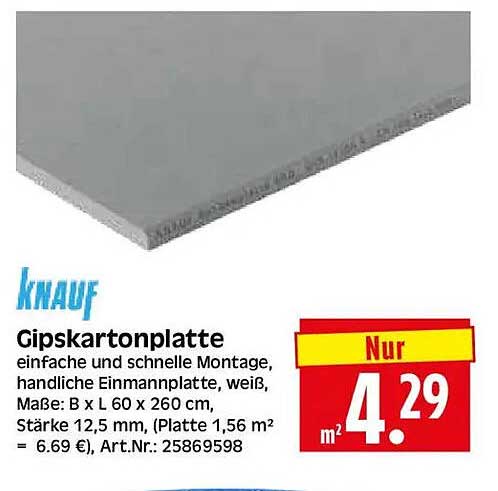 Gipskartonplatte