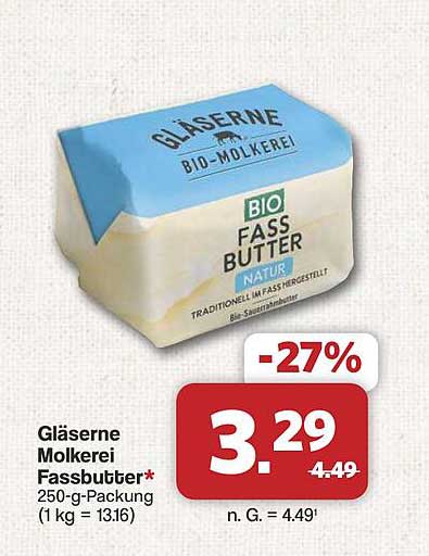 Gläserne Molkerei Fassbutter