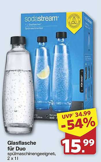 Glasflasche für Duo