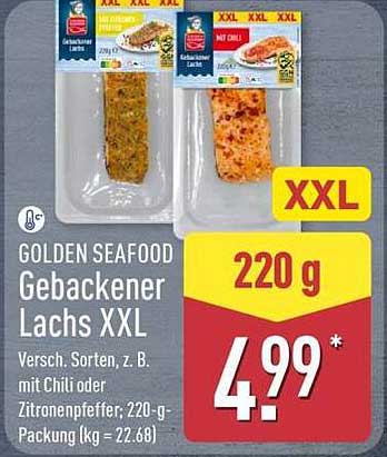 GOLDEN SEAFOOD Gebackener Lachs XXL