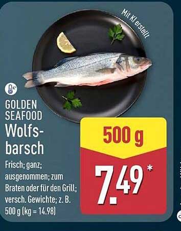 GOLDEN SEAFOOD Wolfsbarsch