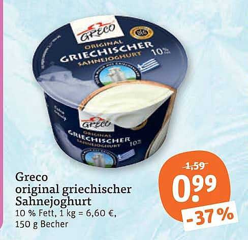 Greco original griechischer Sahnejoghurt