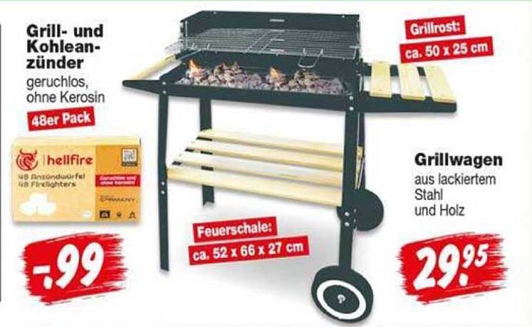 Grill- und Kohleanzünder geruchlos, ohne Kerosin 48er Pack