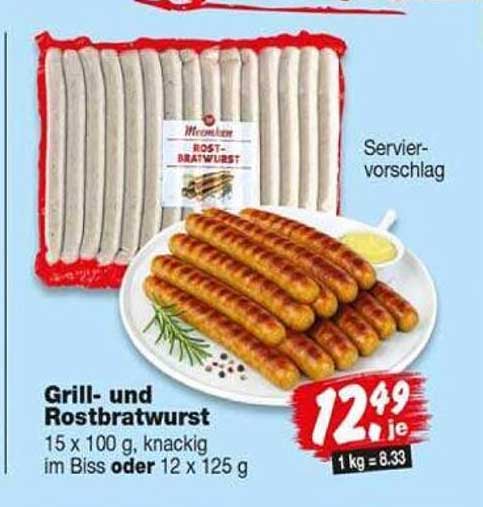 Grill- und Rostbratwurst