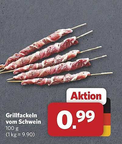 Grillfackeln vom Schwein