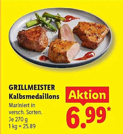 GRILLMEISTER Kalbsmedaillons