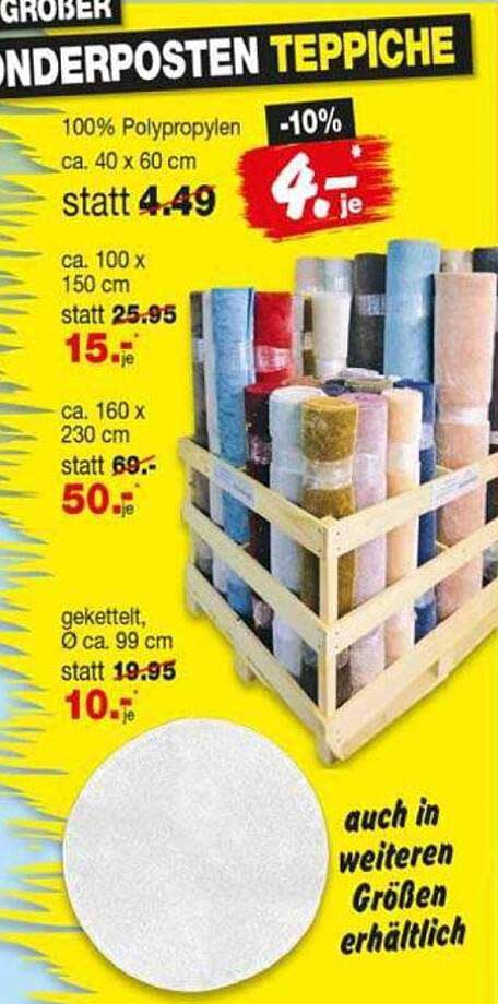 GROßER SONDERPOSTEN TEPPICHE