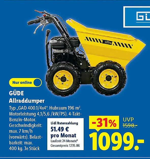 GÜDE Allraddumper