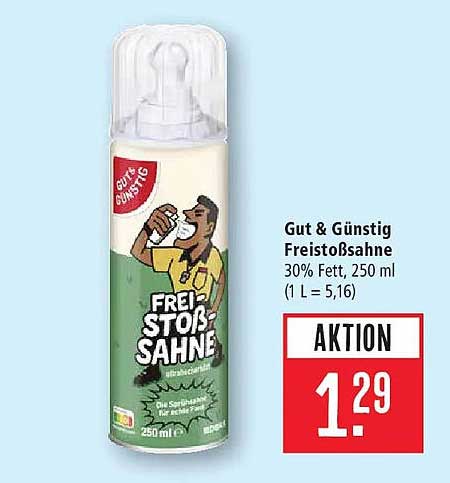 Gut & Günstig Freistoßahne