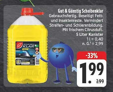 Gut & Günstig Scheibenklar