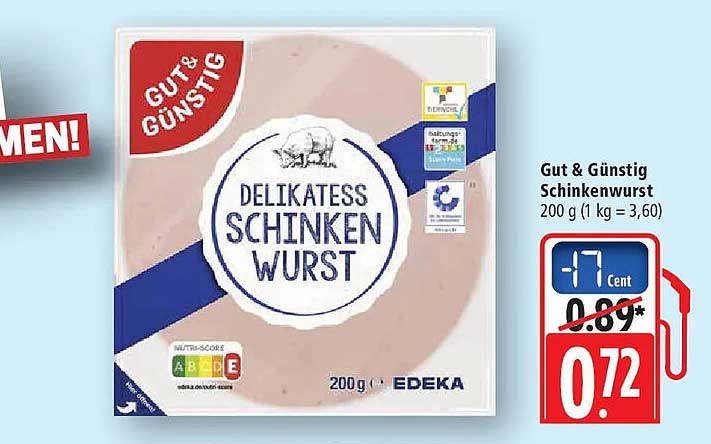 Gut & Günstig Schinkenwurst