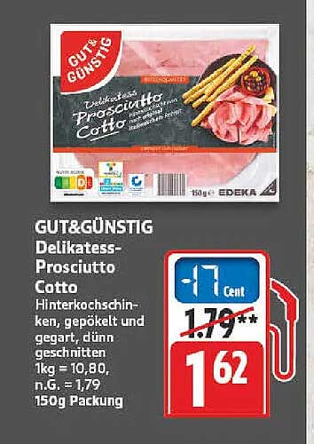 GUT&GÜNSTIG Delikatess-Prosciutto Cotto