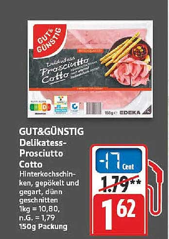 GUT&GÜNSTIG Delikatess-Prosciutto Cotto