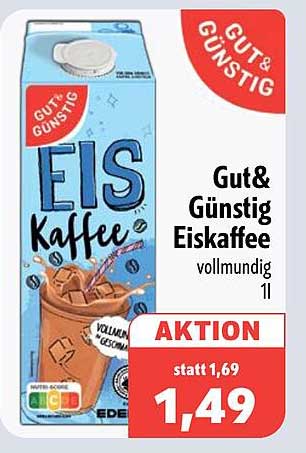 Gut&Günstig Eiskaffee vollmundig 1l