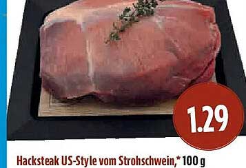 Hacksteak US-Style vom Strohschwein,* 100 g