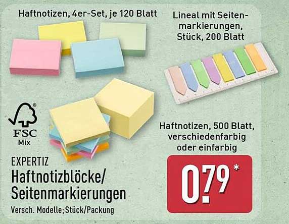 Haftnotizblöcke/Seitenmarkierungen