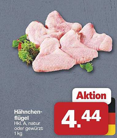 Hähnchen-flügel Hkl. A, natur oder gewürzt 1 kg