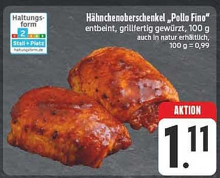 Hähnchenoberschenkel „Pollo Fino“