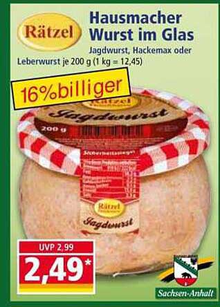 Hausmacher Wurst im Glas