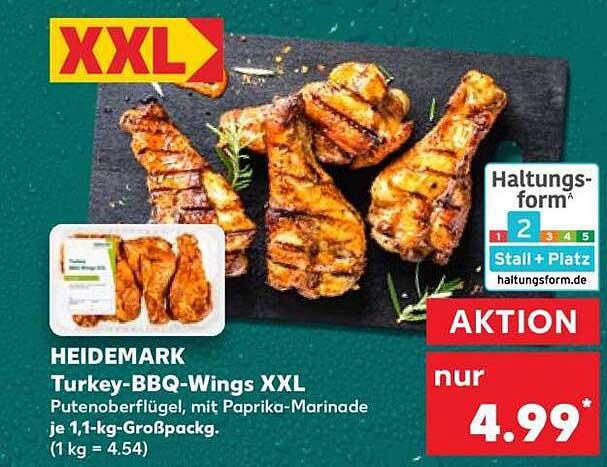 HEIDEMARK Turkey-BBQ-Wings XXL