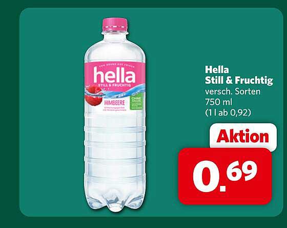 Hella Still & Fruchtig versch. Sorten 750 ml