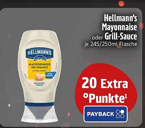 Hellmann's Mayonnaise oder Grill-Sauce je 245/250mL Flasche