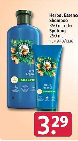 Herbal Essence Shampoo 350 ml oder Spülung 250 ml