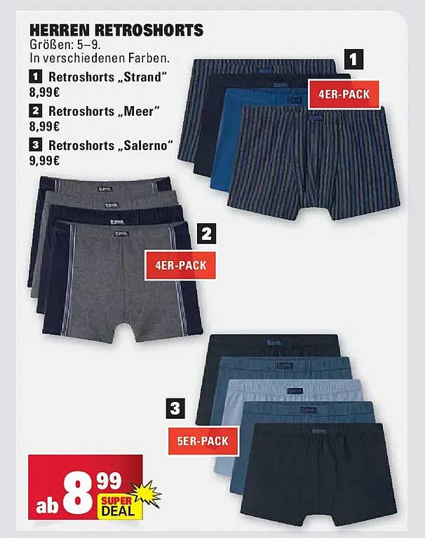 HERREN RETROSHORTS
