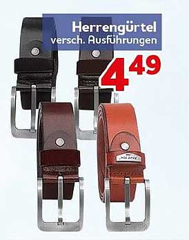 Herrengürtel versch. Ausführungen